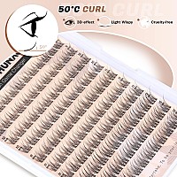 Toochunag Natural Lash Clusters Kit Wispy Eyelash Extension Kit With 8Ml Clear Lash Glue 912Mm Cluster Eyelashes Extensions Diy