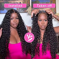 18 Inch Wear And Go Glueless Wigs Human Hair Pre Plucked Pre Cut For Beginners 13X4 Water Wave Lace Front Wigs Human Hair For Wo