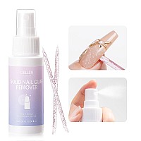 Gellen Nail Glue Remover 60Ml Nail Glue Remover For Press On Nails Easy Remove Solid Nail Glue Gel On Fake Nail Tips Not For