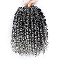 Fulcrum Passion Twist Hair 8 Inch 8 Packs Passion Twist Crochet Hair For Black Women Prelooped Crochet Twist Hair With Curly E