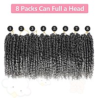 Fulcrum Passion Twist Hair 8 Inch 8 Packs Passion Twist Crochet Hair For Black Women Prelooped Crochet Twist Hair With Curly E