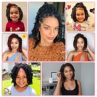 Fulcrum Passion Twist Hair 8 Inch 8 Packs Passion Twist Crochet Hair For Black Women Prelooped Crochet Twist Hair With Curly E