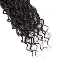 Lickran 18 Inch Goddess Locs Crochet Hair 8 Packs Soft Locs Crochet Hair For Black Women Boho Faux Locs Crochet Hair Pre Looped