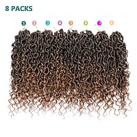 14 Inch Goddess Locs Crochet Hair 8 Packs Faux Locs Crochet Hair Pre Looped Soft Locs Crochet Hair For Black Women Crochet Locs