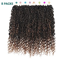 Lickran 24 Inch Faux Locs Crochet Hair 8 Packs Goddess Locs Crochet Hair For Black Women Pre Looped Soft River Locs Crochet Hair