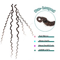 Lickran 18 Inch Goddess Locs Crochet Hair 8 Packs Faux Locs Crochet Hair Pre Looped Soft Locs Crochet Hair For Black Women 18 I