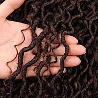 Lickran 18 Inch Goddess Locs Crochet Hair 8 Packs Faux Locs Crochet Hair Pre Looped Soft Locs Crochet Hair For Black Women 18 I