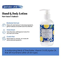 Romiie Zoi Daily Hand Body Lotion With Moisturizing Shea Butter For All Skin Type Jasmine Lemon 236 Ml 8 Fl Oz