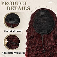 Aisi Beauty Curly Ponytail Extension Drawstring Ponytail Extension For Black Women Synthetic Clip In Ponytail 20 Inch Long Curl