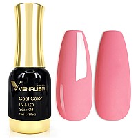 Venalisa Pink Gel Nail Polish 1Pcs Pink Gel Polish Baby Pink Color Nail Polish Gel High Gloss Soak Off U V Gel Nail French Nail