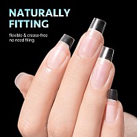 Gaoy Short Coffin Fake Nail Tips 360Pcs Matte Soft Gel X Nail Tips 12 Sizes Half Cover Acrylic False Press On Nails Tips Nail