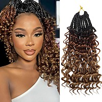 Goddess Box Braids Crochet Hair With Curly Ends 8 Inch Bohomian Box Braids Crochet Braids 1 Packs 3X Crochet Braids Synthetic Br