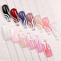 Born Pretty Jelly Gel Nail Polish Jelly Orange Pink Gel Nail Polish Sheer Skin Pink Translucent Gel Polish For Nail Art Diy 15Ml