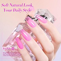 Born Pretty Ice Jelly Gel Nail Polish Jelly Halloween Hot Pink Gel Polish Sheer Transparent Hot Pink Natural Translucent Hemafr