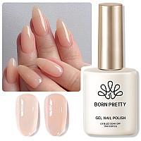 Born Pretty Jelly Gel Nail Polish Jelly Light Nude Gel Polish Sheer Translucent Skin Stone Natural Soak Off Hemafree Gel Polish