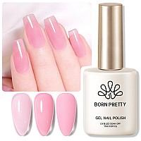 Born Pretty Jelly Gel Nail Polish Jelly Pink Gel Polish Sheer Translucent Soak Off Hemafree Gel Polish Nail Art Diy 15Ml