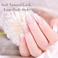 Born Pretty Milky Gel Polish Jelly White Toxic Free And Hemafree Long Lasting 15Ml 054 Fl Oz