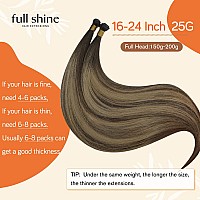 Full Shine Genius Weft Hair Extensions Human Hair Remy Straight Hair Weft Extensions Virgin Hair Extensions Hand Tied Extensions