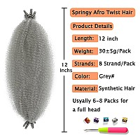 Marley Twist Braiding Hair Preseparated Springy Afro Twist Hair Kinky Twist Crochet Hair Braids For Distressed Soft Locs Sprin