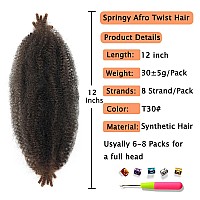 Marley Twist Braiding Hair Preseparated Springy Afro Twist Hair Kinky Twist Crochet Hair Braids For Distressed Soft Locs Sprin