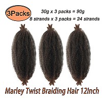 Marley Twist Braiding Hair Preseparated Springy Afro Twist Hair Kinky Twist Crochet Hair Braids For Distressed Soft Locs Sprin