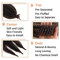 Marley Twist Braiding Hair Preseparated Springy Afro Twist Hair Kinky Twist Crochet Hair Braids For Distressed Soft Locs Sprin