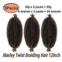 Marley Twist Braiding Hair Preseparated Springy Afro Twist Hair Kinky Twist Crochet Hair Braids For Distressed Soft Locs Sprin