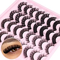 Russian Strip Lashes D Curl False Eyelashes Wispy 4 Styles Fake Eyelashes Natural Russian Eyelashes Fluffy Mink Lashes That Look