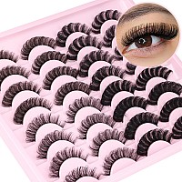 Russian Strip Lashes D Curl False Eyelashes Wispy 4 Styles Fake Eyelashes Natural Russian Eyelashes Fluffy Mink Lashes That Look