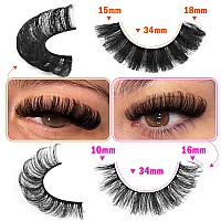 Russian Strip Lashes D Curl False Eyelashes Wispy 4 Styles Fake Eyelashes Natural Russian Eyelashes Fluffy Mink Lashes That Look