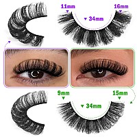 Russian Strip Lashes D Curl False Eyelashes Wispy 4 Styles Fake Eyelashes Natural Russian Eyelashes Fluffy Mink Lashes That Look