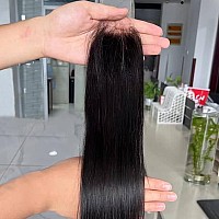 Beeos 2X6 Skinlike Real Hd Lace Closure Only 010Mm Ultrathin Invisible Lace Closure Pre Plucked Hairline Straight Human Hair