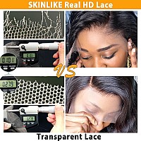 Beeos 2X6 Skinlike Real Hd Lace Closure Only 010Mm Ultrathin Invisible Lace Closure Pre Plucked Hairline Straight Human Hair