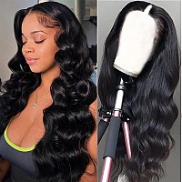 Xagujpo 28 Inch V Part Wig Human Hair Body Wave Wigs Upgrade U Part Wigs Brazilian Virgin Human Hair Wigs For Black Women Gluele