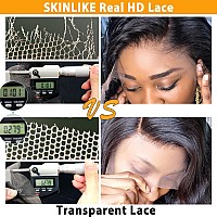 Beeos 2X6 Skinlike Real Hd Lace Closure Only 010Mm Ultrathin Invisible Hd Lace Closure Pre Plucked Single Knot Body Wave Huma