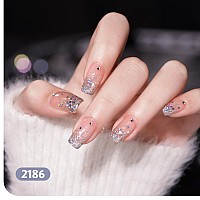 Gaoy Glitter Gel Nail Polish Set Of 6 Colors Including Sparkly Shiny Pink Silver Gel Nail Kit For Nail Art Diy Manicure And Pedi