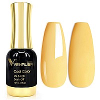 Venalisa Yellow Gel Nail Polish 1Pcslemon Yellow Gel Polish Yellow Color Nail Polish Gel High Gloss Soak Off U V Gel Nail Frenc