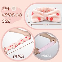 Vitever 4 Pack Spa Headband For Makeup And Face Washing Microfiber Bow Tie Headbands Trendy Gifts For Women And Girls