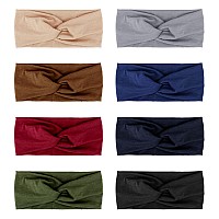 Dreshow Headbands For Women Girls Vintage Headband Knotted Headwraps Criss Cross Hair Bands Accessories