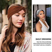 Dreshow Headbands For Women Girls Vintage Headband Knotted Headwraps Criss Cross Hair Bands Accessories