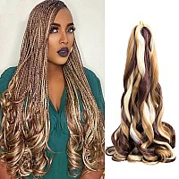 French Curly Braiding Hair 24 Inch Loose Wavy 8 Packs 75Gpack Bouncy Braiding Hair Extensions 2733613 French Curls Braiding