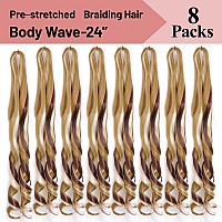 French Curly Braiding Hair 24 Inch Loose Wavy 8 Packs 75Gpack Bouncy Braiding Hair Extensions 2733613 French Curls Braiding