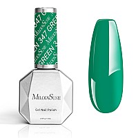 Melodysusie Thick Green Gel Polish15Ml Bright Parrot Green Gel Nail Polish Spring Summer Color 347 Soak Off Uv Led Nail Lamp G