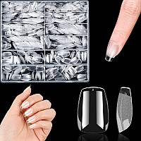 Febsnow 1000Pcs Extra Short Coffin Nail Tips Soft Acrylic Full Cover False Flake Gel Nails For Nail Salon Nail Extension Nail Sh