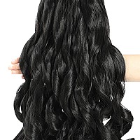 French Curly Braiding Hair 18 Inch 8 Packs Black Color Pre Stretched Bouncy Braiding Hair Loose Wavy Braiding Hair Synthetic