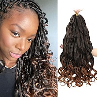 French Curly Braiding Hair 12 Inch 8 Packs Pre Stretched Bouncy Braiding Hair Loose Wavy Braiding Hair Synthetic Hair Extensi