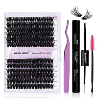 Diy Lash Extension Kit 60D80D Lash Cluster Kit With 240 Pcs Cd Curl 1216Mm Mixedindividual Lashes Clusters Lash Band And Sea