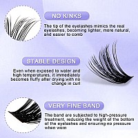 Diy Lash Extension Kit 60D80D Lash Cluster Kit With 240 Pcs Cd Curl 1216Mm Mixedindividual Lashes Clusters Lash Band And Sea