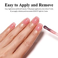 Imtiti Jelly Nude Pink Gel Nail Polish 15Ml Sheer Pink Gel Polish Translucent Soak Off Uv Gel For French Manicure 1Pcs