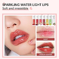 Fovcos Hydrating Lip Glow Oil Moisturizing Lip Glow Oil Lip Plumper Gloss Transparent Lip Gloss Lip Oil Plumping Lip Oil L